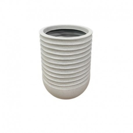 CACHE POT ROND HAUT BEIGE