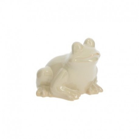 GRENOUILLE EN CERAMIQUE BEIGE