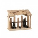 CRECHE EN BOIS NATUREL