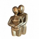 STATUE COUPLE EN RESINE OR