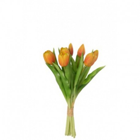 BOUQUET DE 7 TULIPES ORANGE