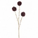 BRANCHE DE 3 FLEURS POMPONS