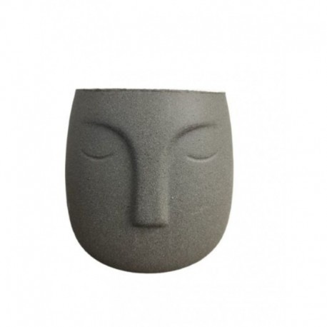 CACHE POT DECO VISAGE EN