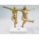 FIGURINE EN ALUMINIUM DORE