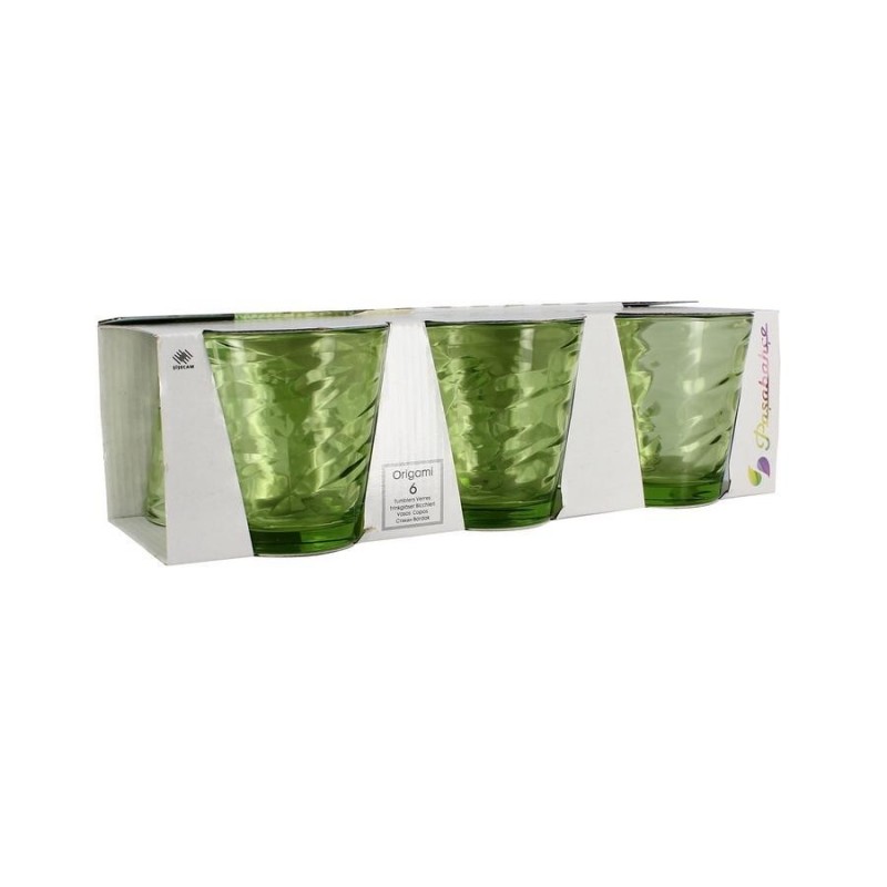 LOT DE 6 VERRES ORIGAMI