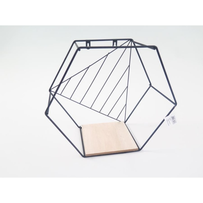 ETAGERE MURALE HEXAGONALE