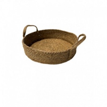 PANIER ROND EN JUTE AVEC ANSE