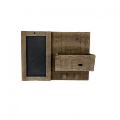 PORTE COURRIER EN BOIS RECYCLE