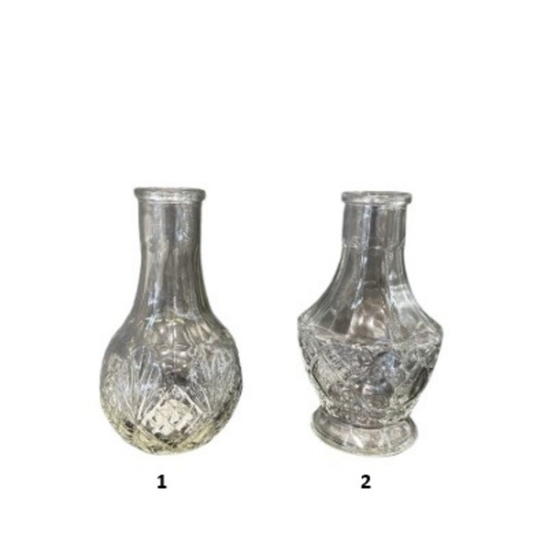 VASE EN VERRE AVEC RELIEF