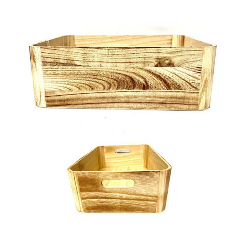 PANIER EN BOIS NATUREL AVEC