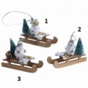 LUGE EN BOIS PERE NOEL