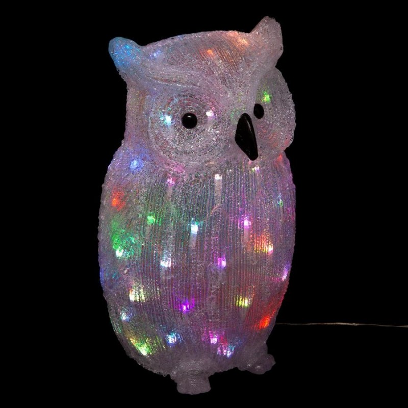 HIBOU LUMINEUX LED RGB COULEUR