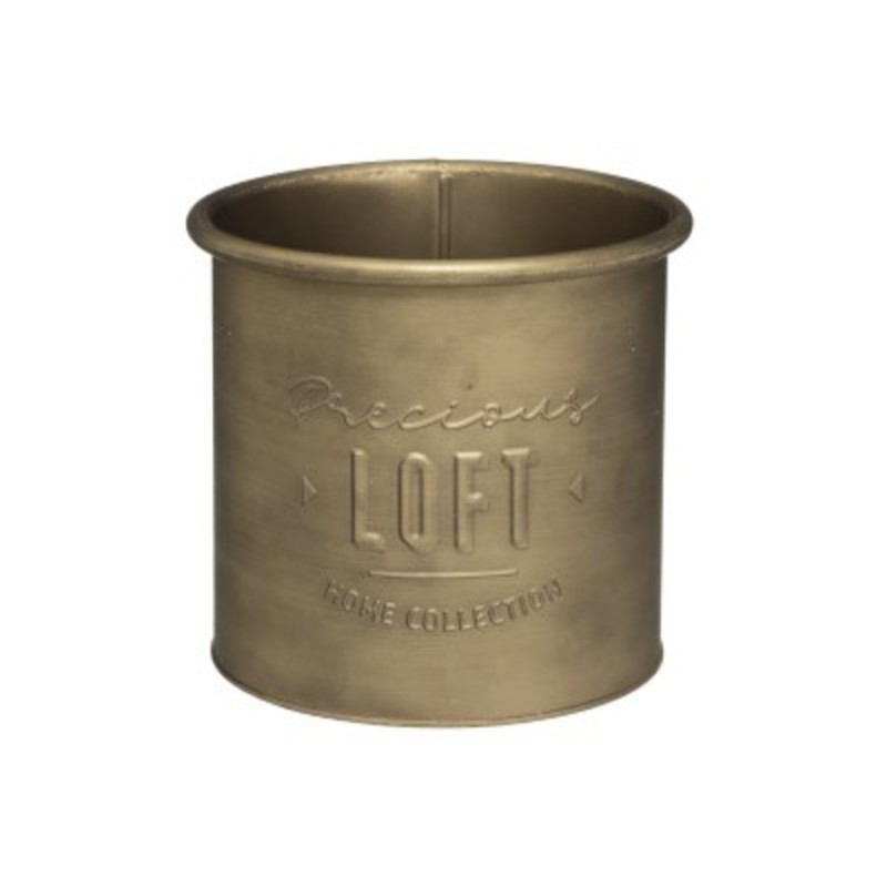 POT EN METAL LOFT COLORIS OR