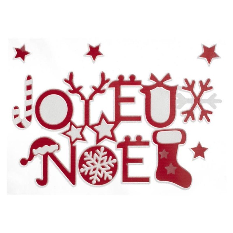 STICKER FLOQUE JOYEUX NOEL