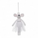 DECORATION SOURIS BLANCHE