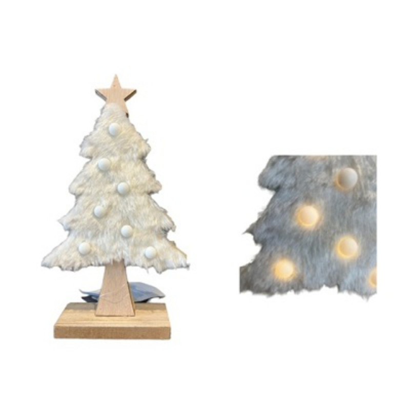 SAPIN EN BOIS ET FOURRURE