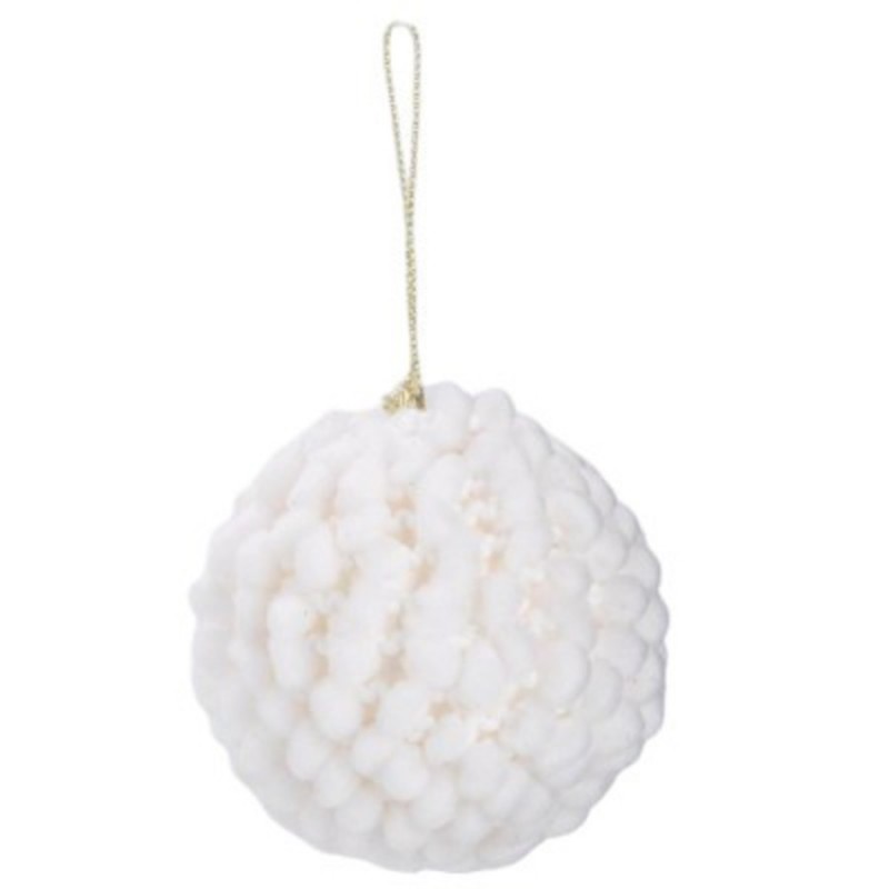 BOULE DE NOEL ASPECT COTON