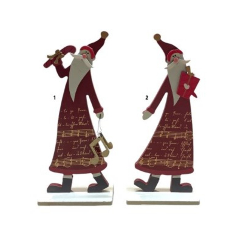 SUJET PERE NOEL BOIS H21CM