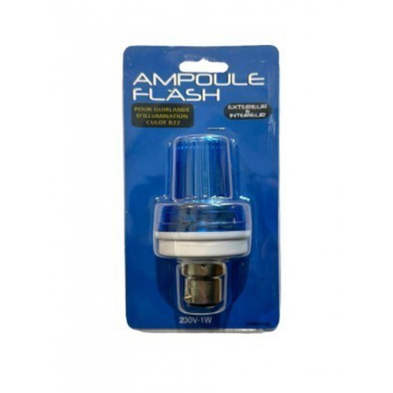 AMPOULE FLASH BLEU B22 3W