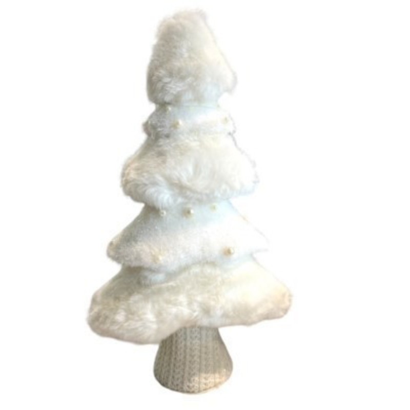 SAPIN EN FOURRURE BLANCHE