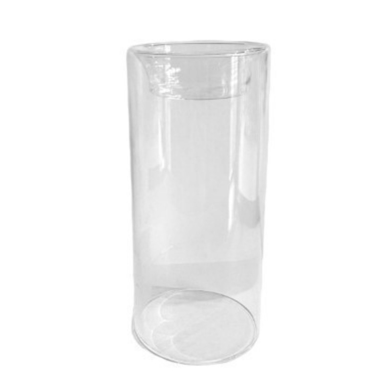 BOUGEOIR EN VERRE D6XH13CM