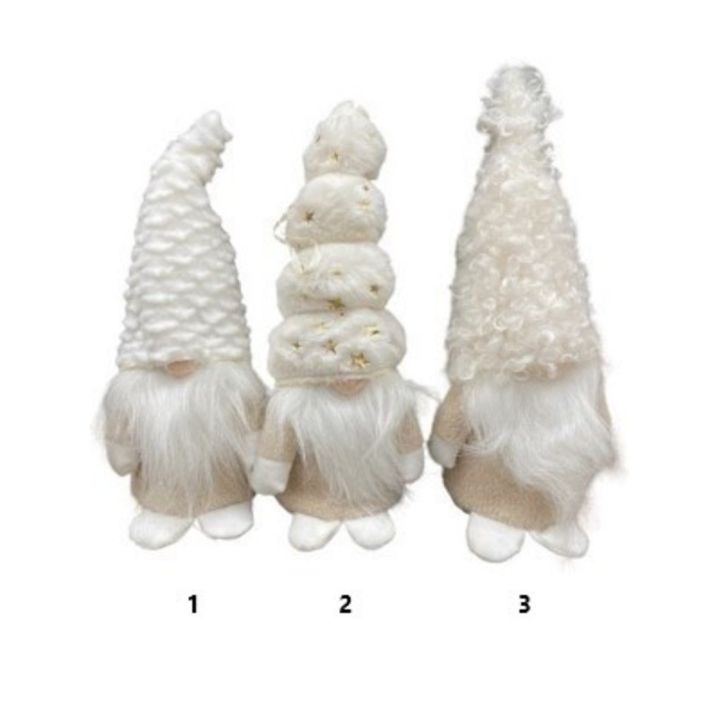 GNOME CHAPEAU HAUT CREME 22CM