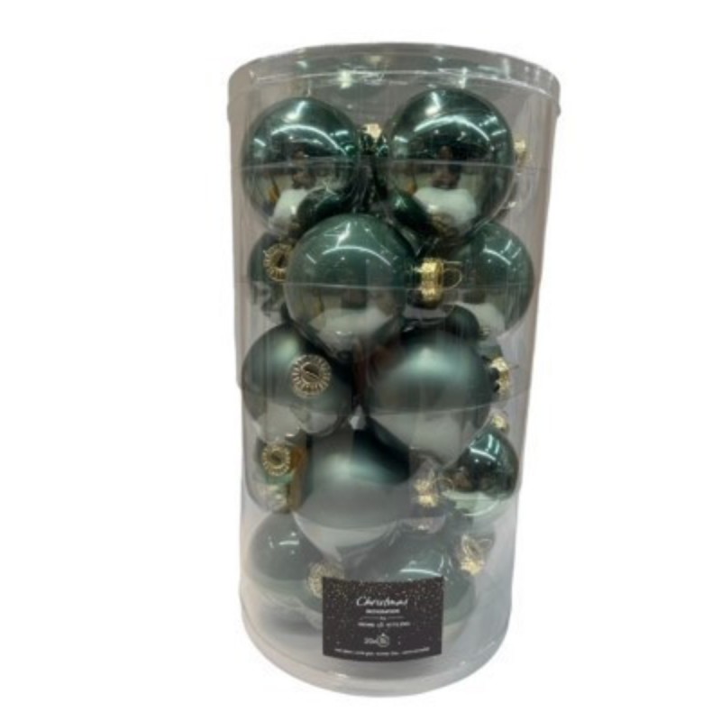 COFFRET DE 20 BOULES DE NOEL