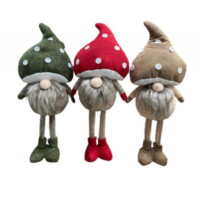 GNOME CHAMPIGNON VERT MARRON