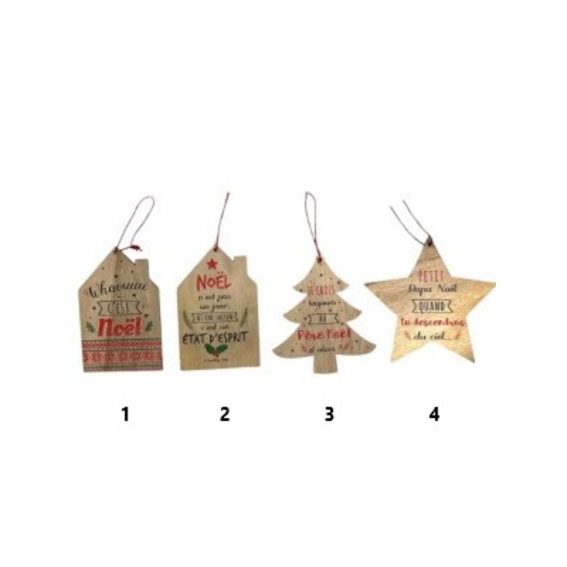 DECO EN BOIS CITATION DE NOEL