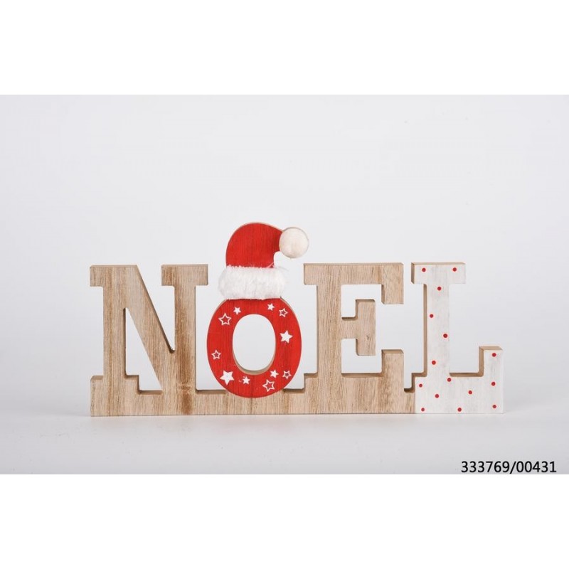 INSCRIPTION NOEL EN BOIS