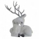 CERF BLANC COUCHE 32X17X45CM