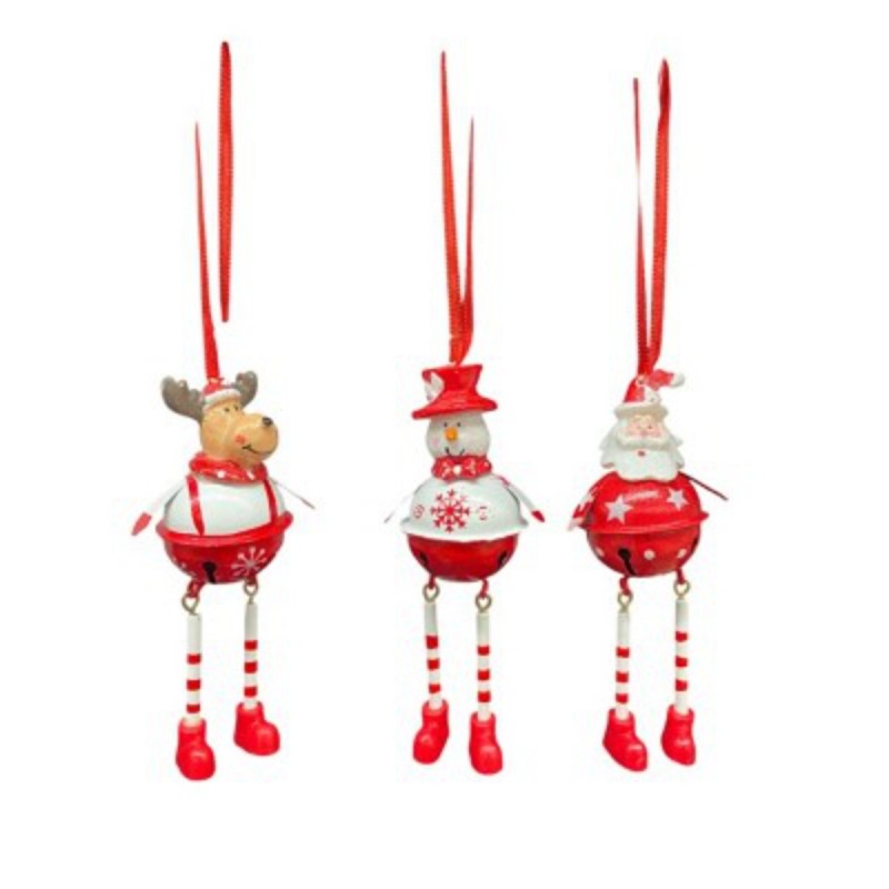 SUJET DE NOEL EN METAL ROUGE