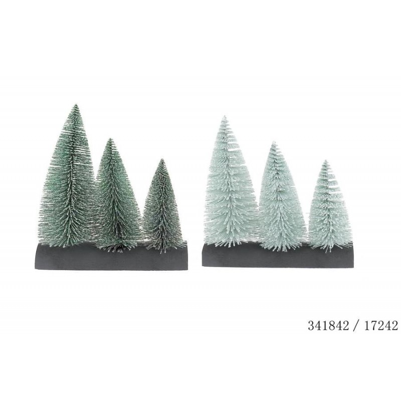 SAPINS X3PIECES SUR SOCLE