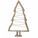 SAPIN EN BOIS LUMINEUX 40LEDS