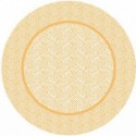 ASSIETTE EN CARTON WEAVE JAUNE