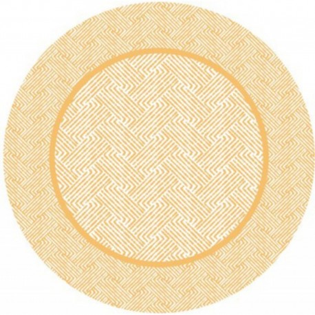 ASSIETTE EN CARTON WEAVE JAUNE