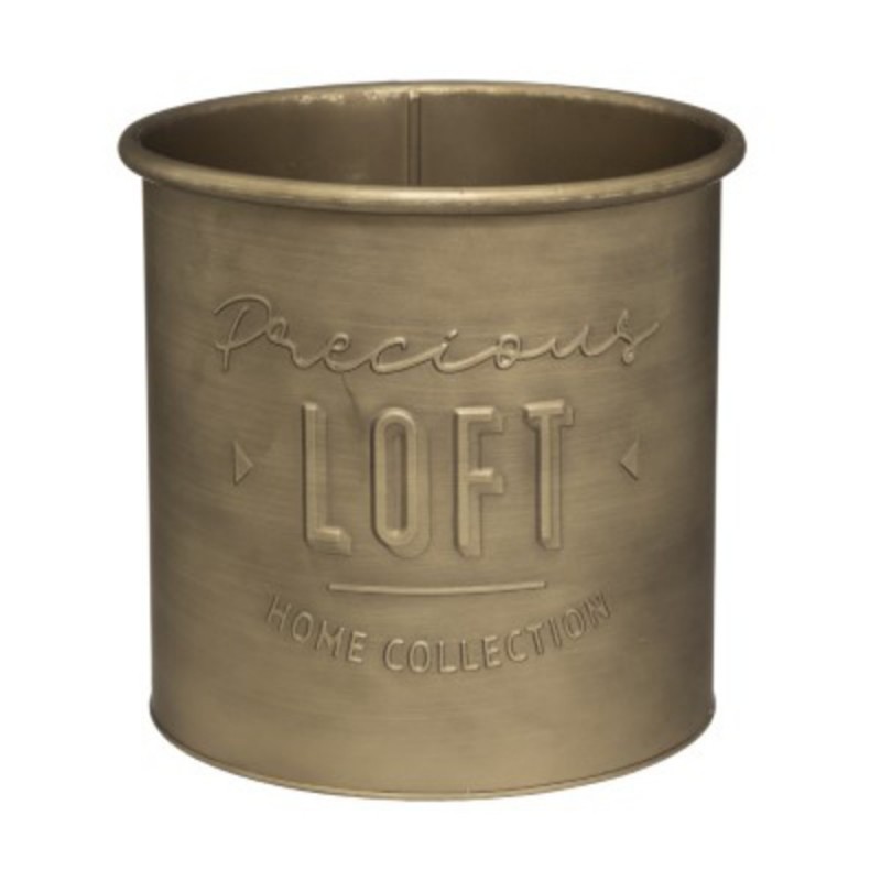 POT EN METAL LOFT COLORIS OR