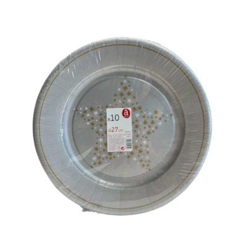 ASSIETTE EN CARTON -STARLIGHT