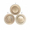 ASSIETTE DORE EFFET MAT D.33CM