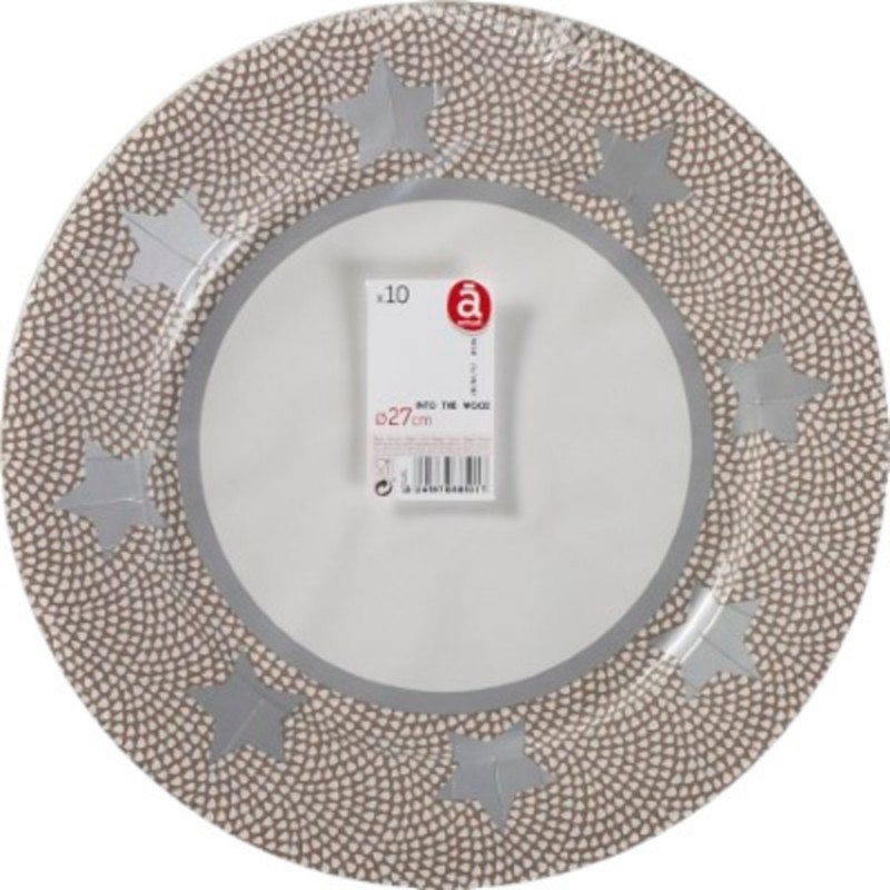 ASSIETTE EN CARTON X10PCS