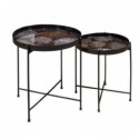 SET DE 2 TABLES GIGOGNE METAL