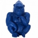 STATUE GORILLE BLEU H.54CM