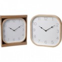 HORLOGE ASPECT BOIS 30X30CM