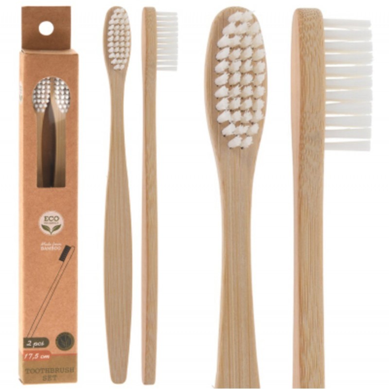 BROSSE A DENTS BAMBOU X2PCS