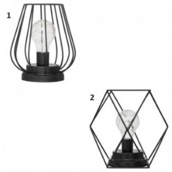 LAMPE EN METAL NOIRE MADI