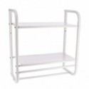 ETAGERE MURALE METAL BLANC