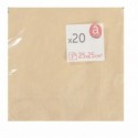 SERVIETTE EN PAPIER DORE