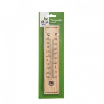 THERMOMETRE EN BOIS 21CM