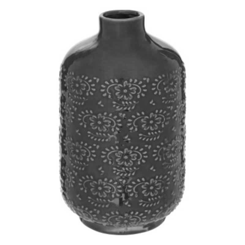 VASE EN CERAMIQUE GRIS