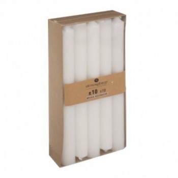 LOT DE 10 BOUGIES BATONS